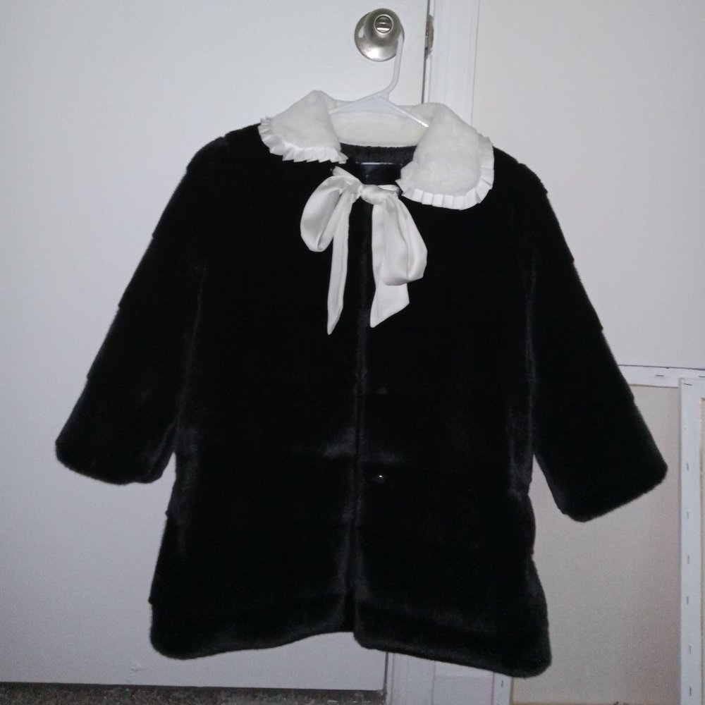 GIRLS 10 youth Faux fur coat